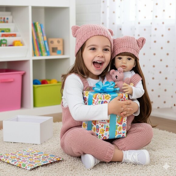 55 cm Babylistic Soft Silicone Vinyl Talking Reborn Doll very realistic hair eye - Picture 9 of 9